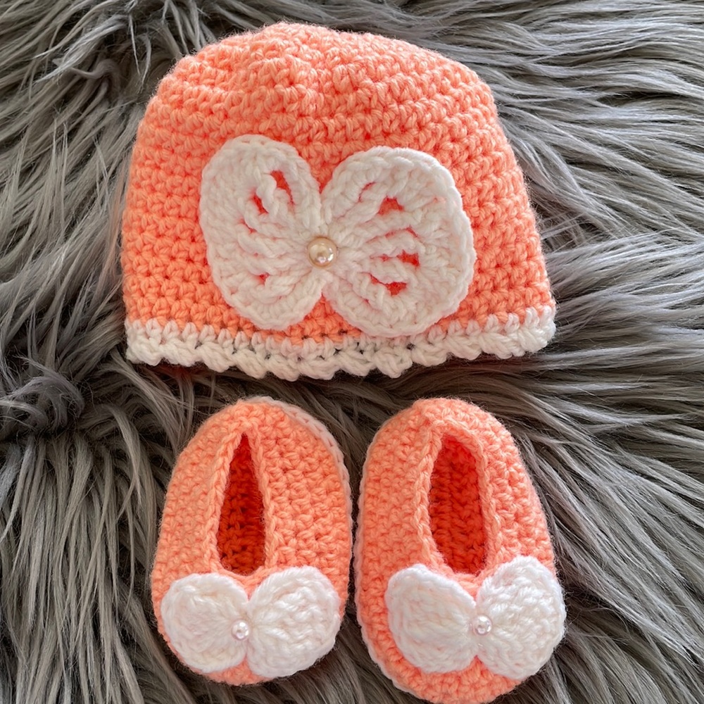 New ! Crochet sets hat and shoes